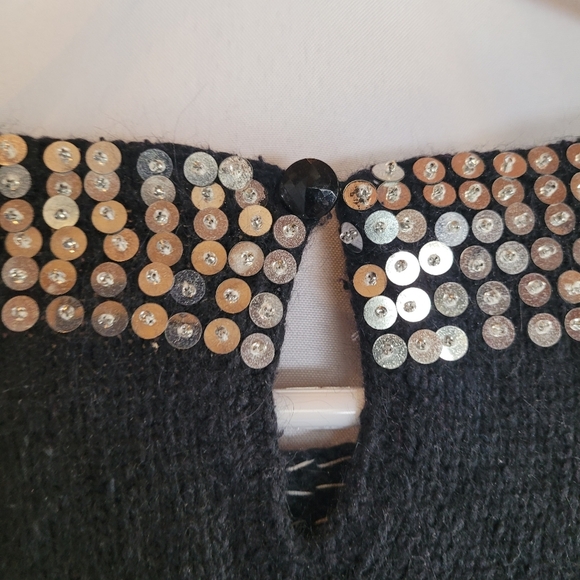 VTG Silk/Angora/Lambs Wool Preferred Classix Sequinned Evening Fancy Sweater L - Picture 5 of 8